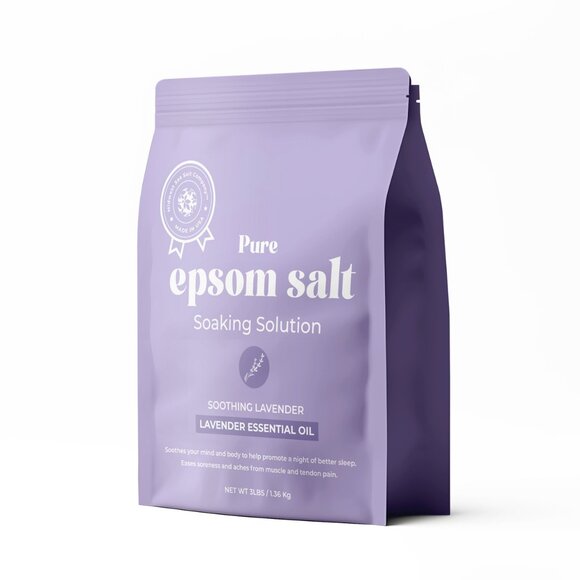 Pure Epsom Salt Soaking Solution - Soothing Lavender - 3lbs - Picture 1 of 8